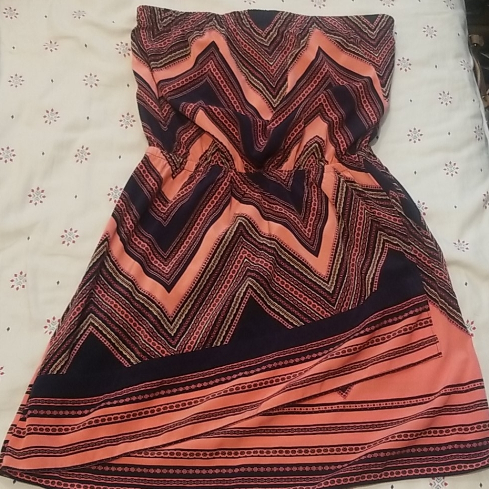 Express dress pink black